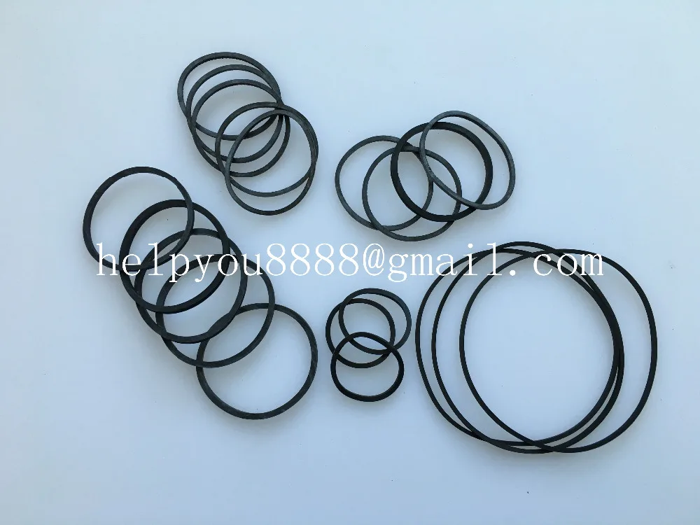 

FREE post 20pcs/bag DVD CD VCD Transmission belt all size folded lenth 2.5-5.5cm thickness 1.2mm rubber belt drive strap
