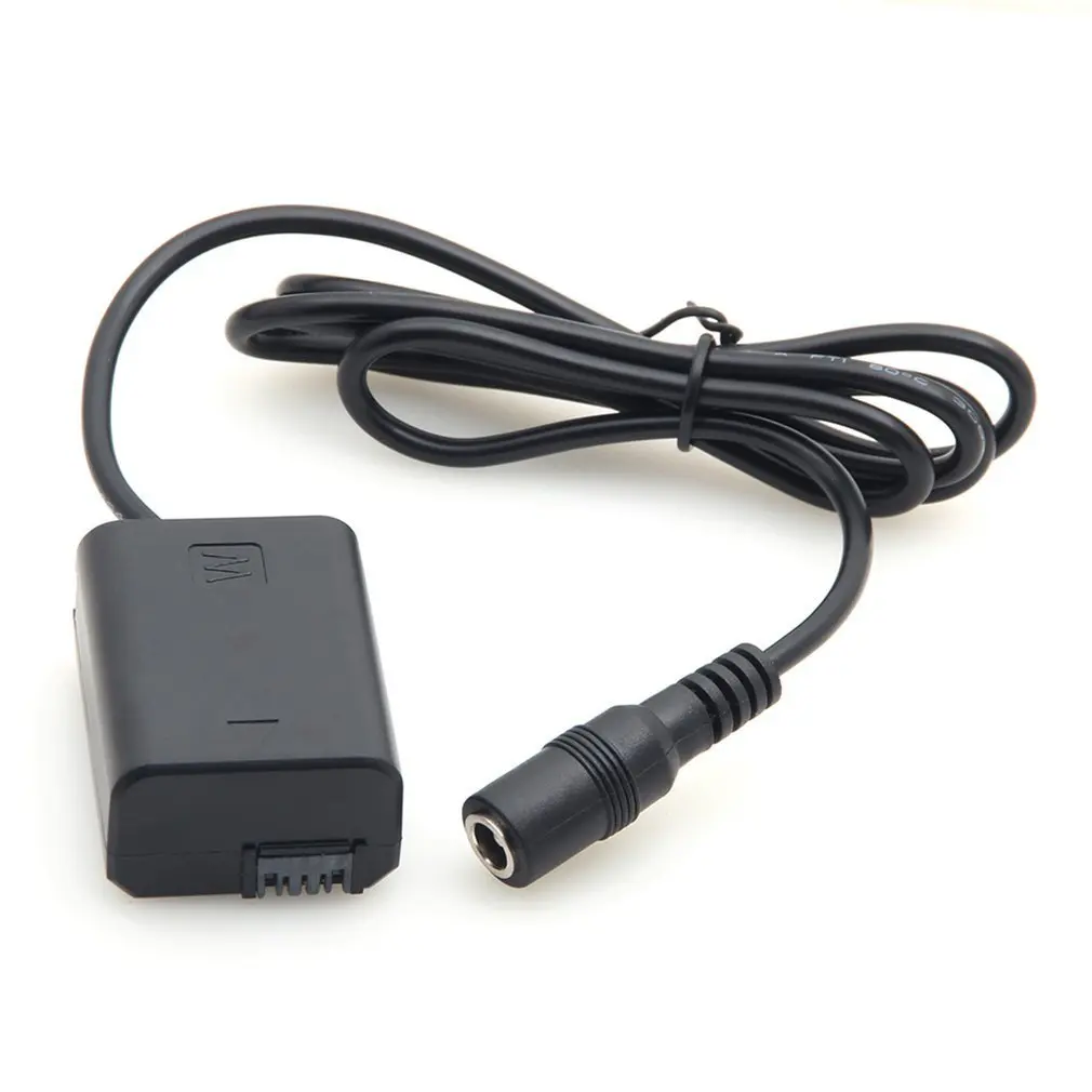 

NP-FW50 Dummy Battery Full Decoding DC Coupler External Power Supply Adapter NP-FW50 Replacement for Sony A7 A3000 A5000
