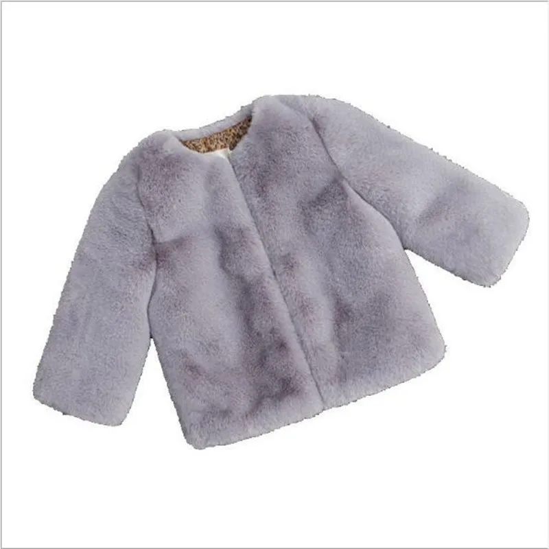 2019 Новое Детское пальто из искусственного меха на осень и зиму короткая теплая