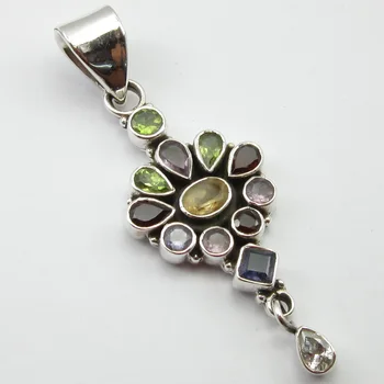 

Multishapes MULTISTONES Pendant 2.6" ! Birthday Gift