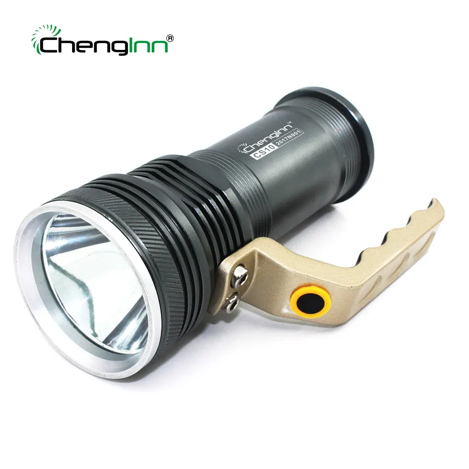 

Portable Hand lamp outdoor searchlight spotlight rechargeable led flashlight camping hunting searchlight cree led torch chenglnn