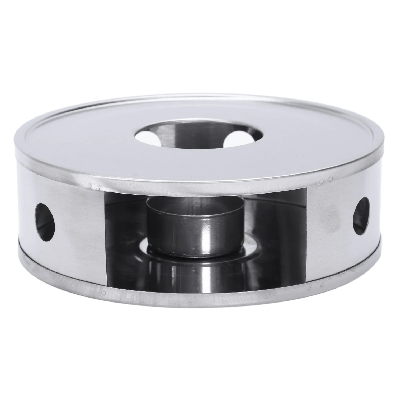 Candle Base Heater Silver Round Coffee Teapot Warmer Trivets Stainless Steel Dish Practical Candle Base Heater Silver Round Coffee Teapot Warmer Trivets Stainless Steel Dish Practical