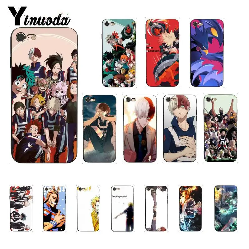 

Yinuoda My Hero Academia Anime Custom Soft Silicone TPU Phone Cover for iPhone 8 7 6 6S 6Plus X XS MAX 5 5S SE XR Cover