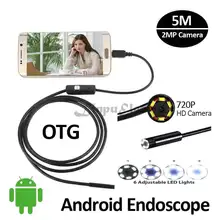 HD720P 2MP 5M USB USB Endoscope Android Camera 8mm Snake USB Inspection IP67 Waterproof Andorid PhoneOTG USB Borescope Camera
