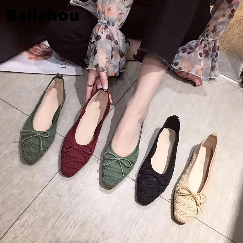 breathable womens flats