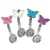 Enfermera reloj de bolsillo Médicos mujeres vestido relojes 4 Color Clip-on colgante reloj de cuarzo mariposa forma Relogio de bolso