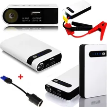 1 Комплект Штепсельная Вилка стандарта США 12 в 20000 мАч Мини Автомобильный пусковой аппарат SOS аварийное зарядное устройство Внешний аккумулятор фонарь