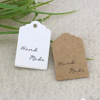 

600Pcs/lot 3x2cm Kraft Paper Gift Cards/Tags With Swirl Edges For Wedding Decoration/DIY Card Making/hand made tags
