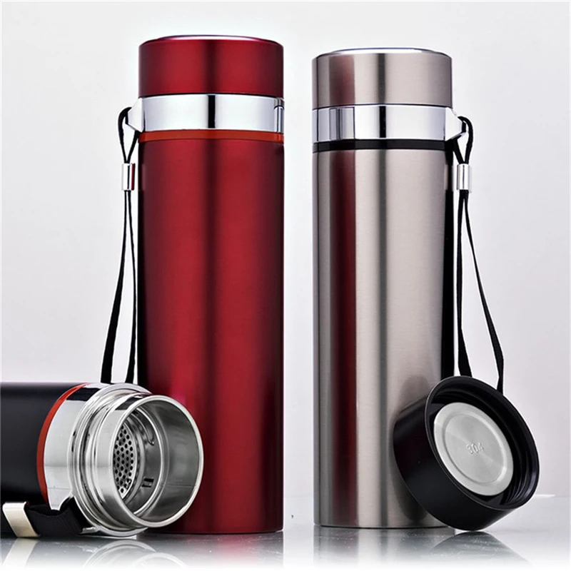 Buy 304 Stainless Steel vacuum mug with rope filter