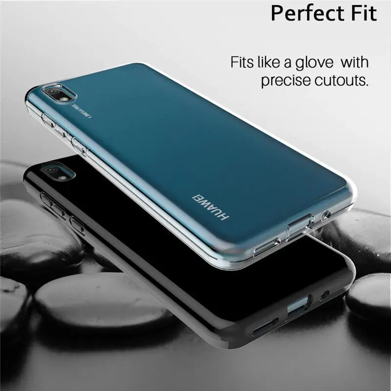 Чехол для Huawei Y5 2019 прозрачный мягкий чехол телефона с силиконовым покрытием AMN LX1