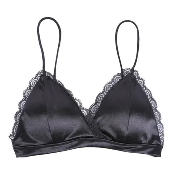 

Women SexH Crop Top Bra Unlined Wireless Brassiere Women Seamless Intimates Camis H6