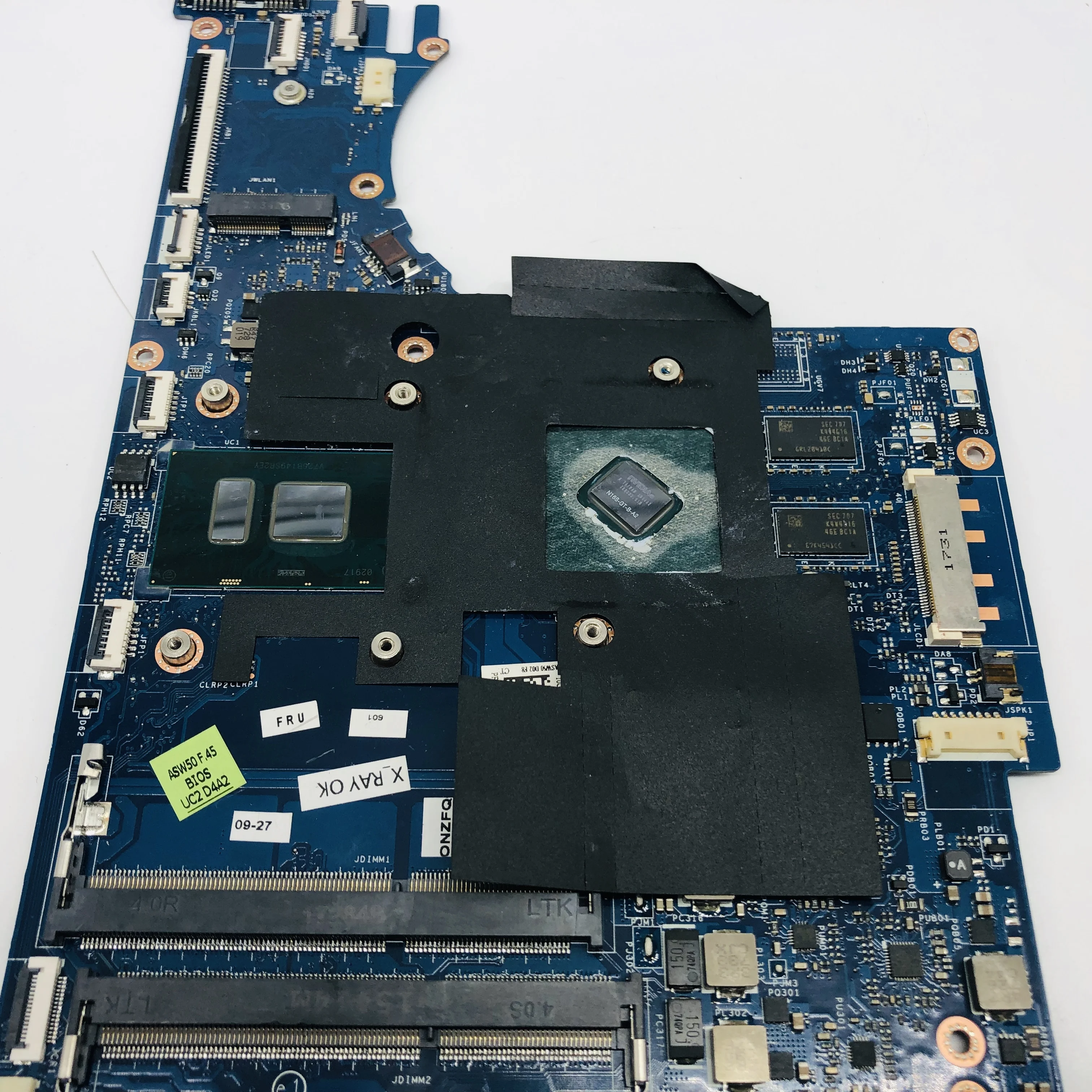Very best  FOR HP ENVY 15-AE Laptop Motherboard 829897-601 829897-501 829897-001 ASW50 LA-C503P W/ I5-6200U CP