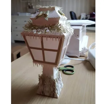

3D Table Lamp Gift Box Metal Cutting Dies for DIY Scrapbooking Photo Album Paper Card Making Decorative Crafts Supplies 2019 New