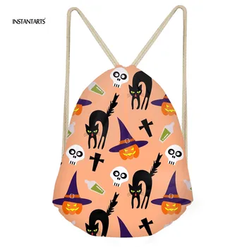 

INSTANTARTS Sport Bags Women for Fitness Halloween Party Girls Boys Small Drawstring Bags Gymsack Athletic Training Men Backpack