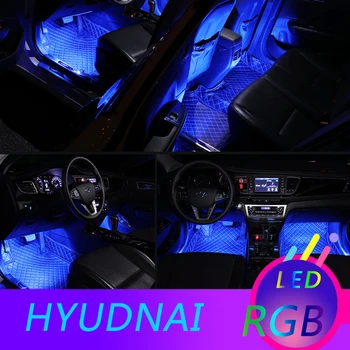 

Car RGB LED Colors Decorative Atmosphere Lamps Colorful Interior Lights For Hyundai Solaris Tucson Creta Accent Getz I30 I25