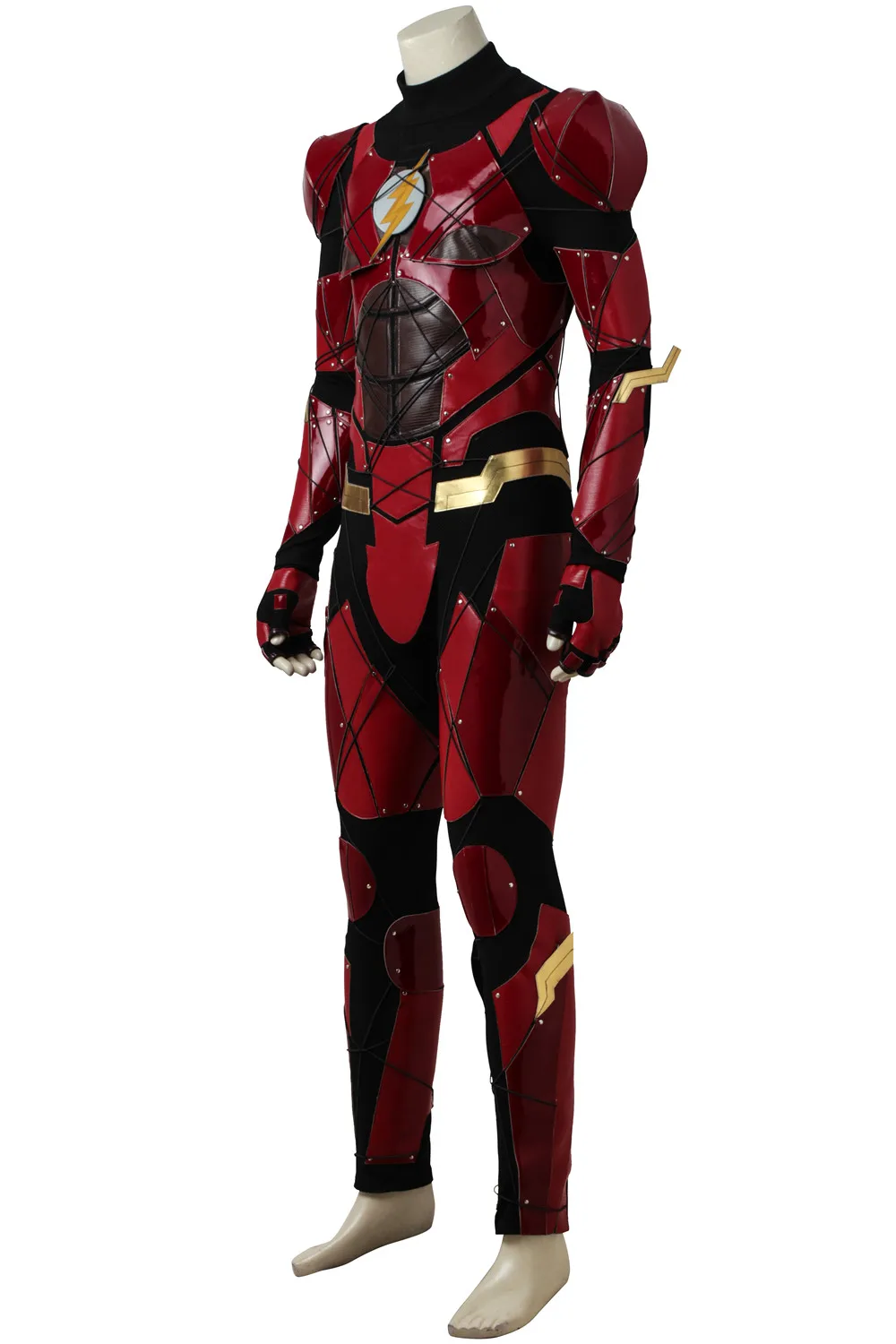 Флэш из Justice League Flash Косплей костюмы Делюкс наряд Хэллоуин на заказ полный комплект с обувью