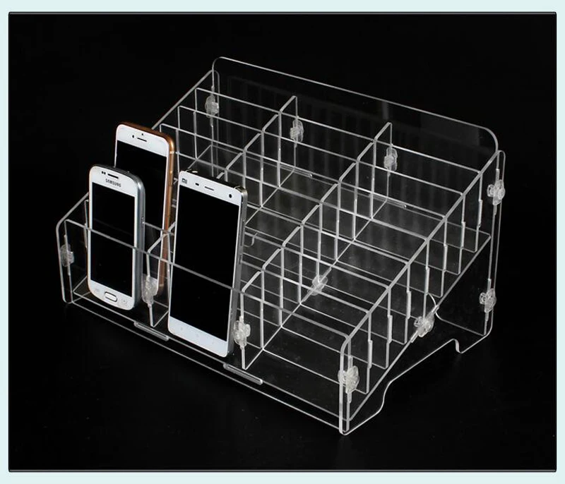 Jyrkior Mobiele Telefoon Opbergdoos Desktop Multi-cell Transparante Mobiele telefoon Kluis Mobiele Telefoon Reparatie Winkel Display Stand Jyrkior Mobiele Telefoon Opbergdoos Desktop Multi-cell Transparante Mobiele telefoon Kluis Mobiele Telefoon Reparatie Winkel Display Stand
