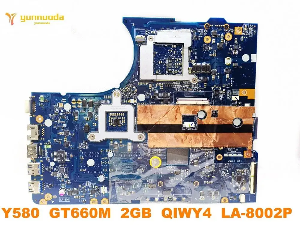 Оригинальный Для Lenovo Y580 Материнская плата ноутбука GT660M 2 Гб QIWY4 LA 8002P испытанное