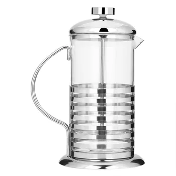

600/800ml Portable Stainless Steel Glass French Presses Coffee Cup Pot Plunger Tea Maker Cafetiere Filter