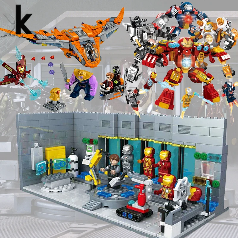

SY305 Marvel Avengers Infinity War Compatible with Iron Man Thanos Set Building Blocks Figure Infinity Gauntlet Hulkbuster Gift