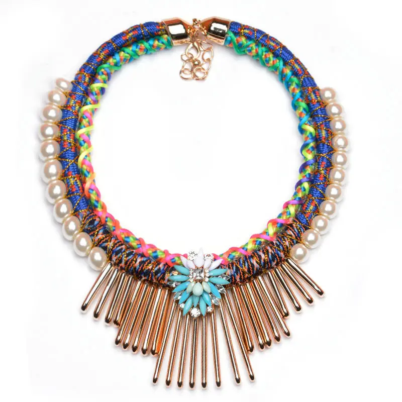 2016 Bib Boho Fashion Necklaces Pendants Women Jewelry Bohemian Maxi