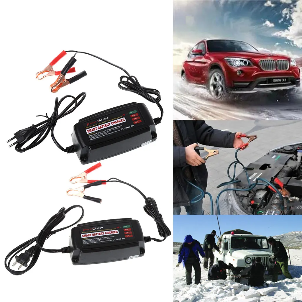 

12V 5A Smart Waterproof Car Battery Charger & Desulfator For Lead Acid AGM/GEL/WET
