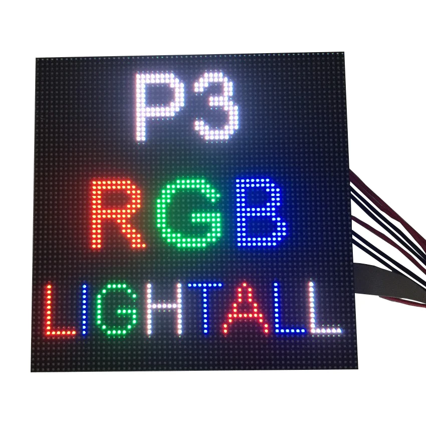 192*192 мм внутренний модуль P3 RGB hd SMD2121 1/32 сканирования 64*64 точек полноцветные СВЕТОДИОДНЫЕ панели для светодиодный дисплей экран видео