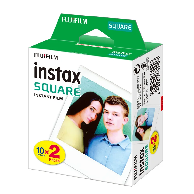 20 листов Fujifilm Instax SQ20 квадратная двойная упаковка пленка белая кромка фотобумага для Instax SQ10 SQ6 мгновенная камера SP-3 принтера