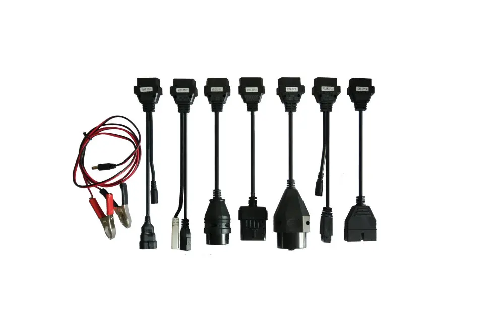 Адаптер Кабели для delphis OBD2 OBDII Автомобильный диагностический интерфейс инструмент полный набор 8 автомобильных кабелей для AUTOCOMS WOW vd ds150e cdp tcs cdp