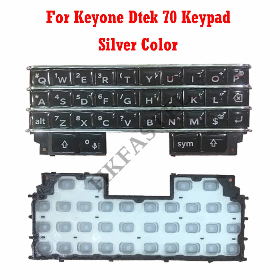 HKFASTEL keyboard For BlackBerry keyone Dtek70 Original Mobile Phone Button Flex Cable Keypad For keyone replace Housing Cover