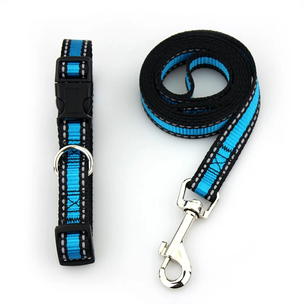 Pet Products Dog Leash Nylon Reflective Puppy Dog Leash Rope Cat Chihuahua Pet Leash And Collar Set Cat Dog Leashes Lead Harness (16)