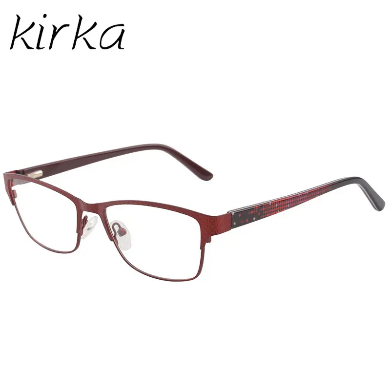 Kirka Red Color Prescription Glasses Eyeglasses Frame Eye Glasses Frames For Women Glasses Frame