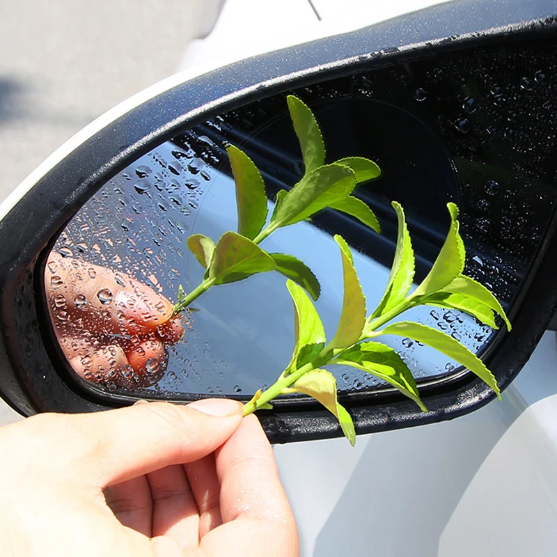 

2Pcs Car Rear Mirror Protective Film Rainproof Anti Fog Anti Glare Auto Anti Mist Window Film Rearview Mirror Clear Foil