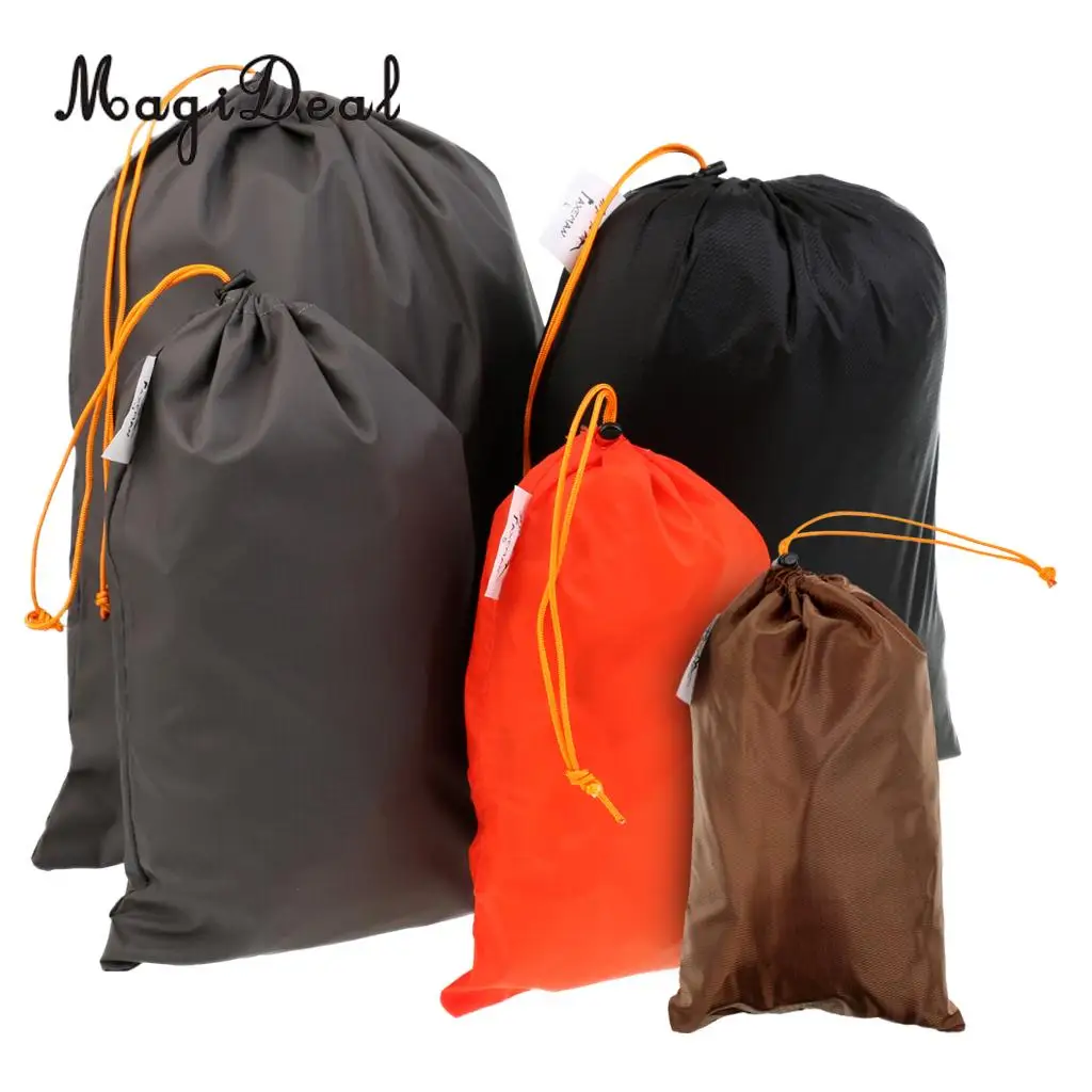 MagiDeal 2Pcs 5L Ultralight Waterproof Dry Stuff Sack Drawstring Storage Bag