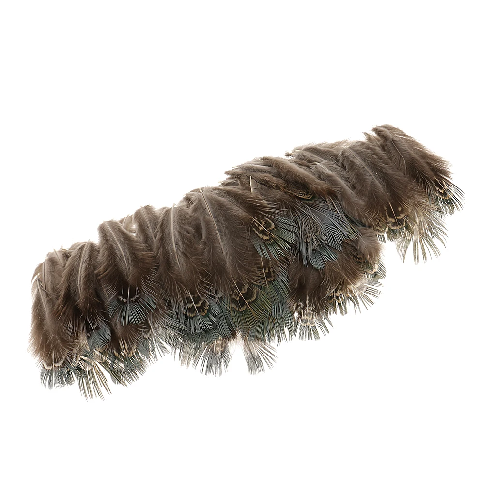 100 Pieces Pheasant Feather Jewelry Decor Headgear DIY Crafts DIY Apparel Sewing DIY clothes decoration wedding party 4-8cm