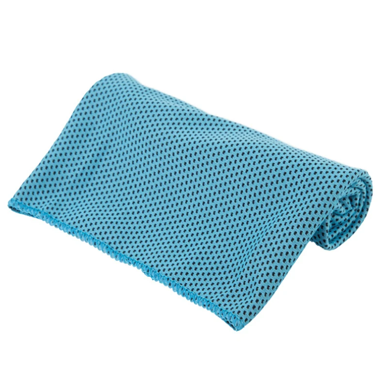 1 шт. Впитывающее быстросохнущее охлаждающее спортивное полотенце для спортзала, для упражнений, для лица, полотенца для пота, для дома, для женщин и мужчин, Новинка - Цвет: Синий