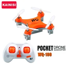 Free shipping 2 4G WQ 100 drone mini rc pocket drone quadcopter helicopter toy gift VS