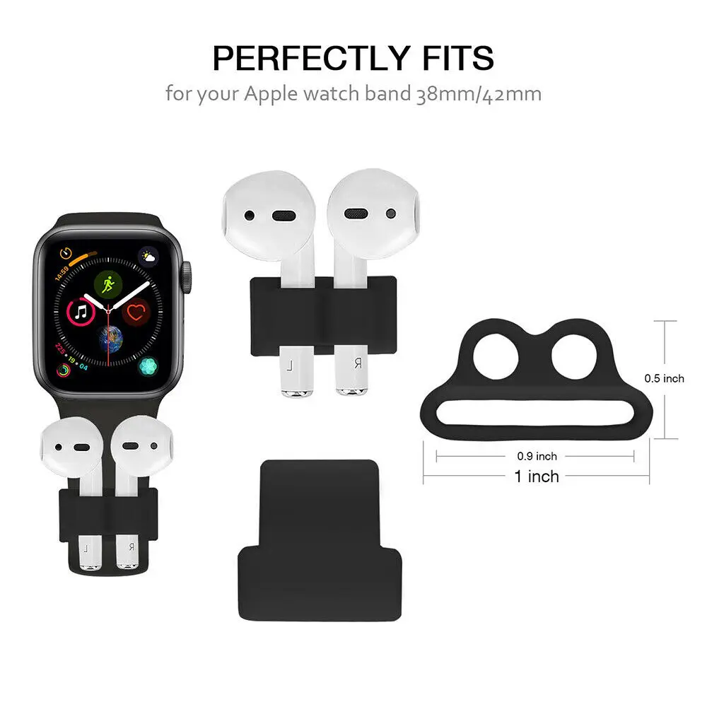 Новинка 6в1 аксессуары для AirPods силиконовый защитный чехол анти потерянный
