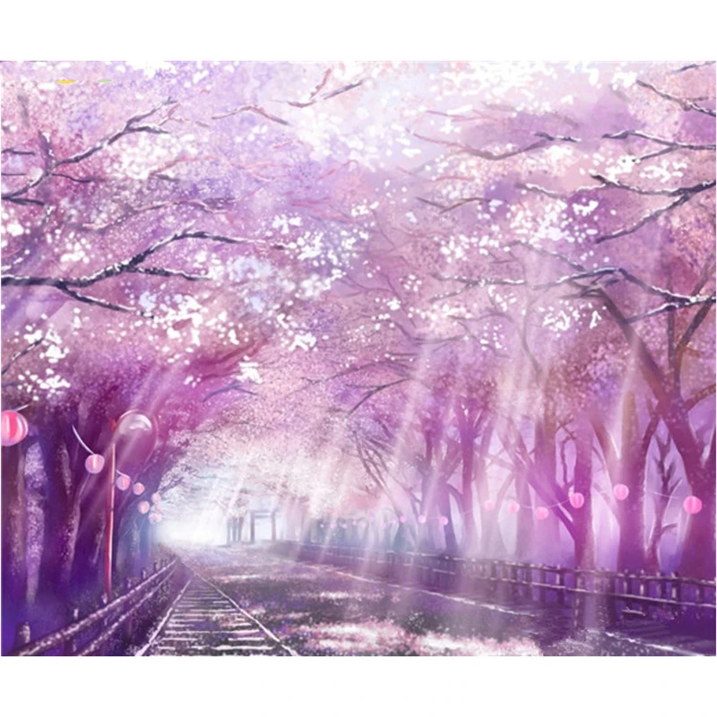Diy Diamond Painting flower Cross Stitch square diamond Rhinestone Pictures of Crystals Embroidery Patchwork sakura crafts