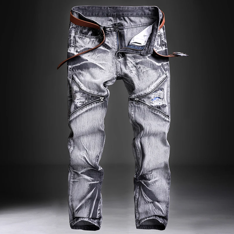 Jeans Men Male Jean Homme Mens Men'S Classic Fashions Pants Denim Biker Pant Slim Fit Baggy Straight Trousers Designer Ripped Jeans Men Male Jean Homme Mens Men'S Classic Fashions Pants Denim Biker Pant Slim Fit Baggy Straight Trousers Designer Ripped