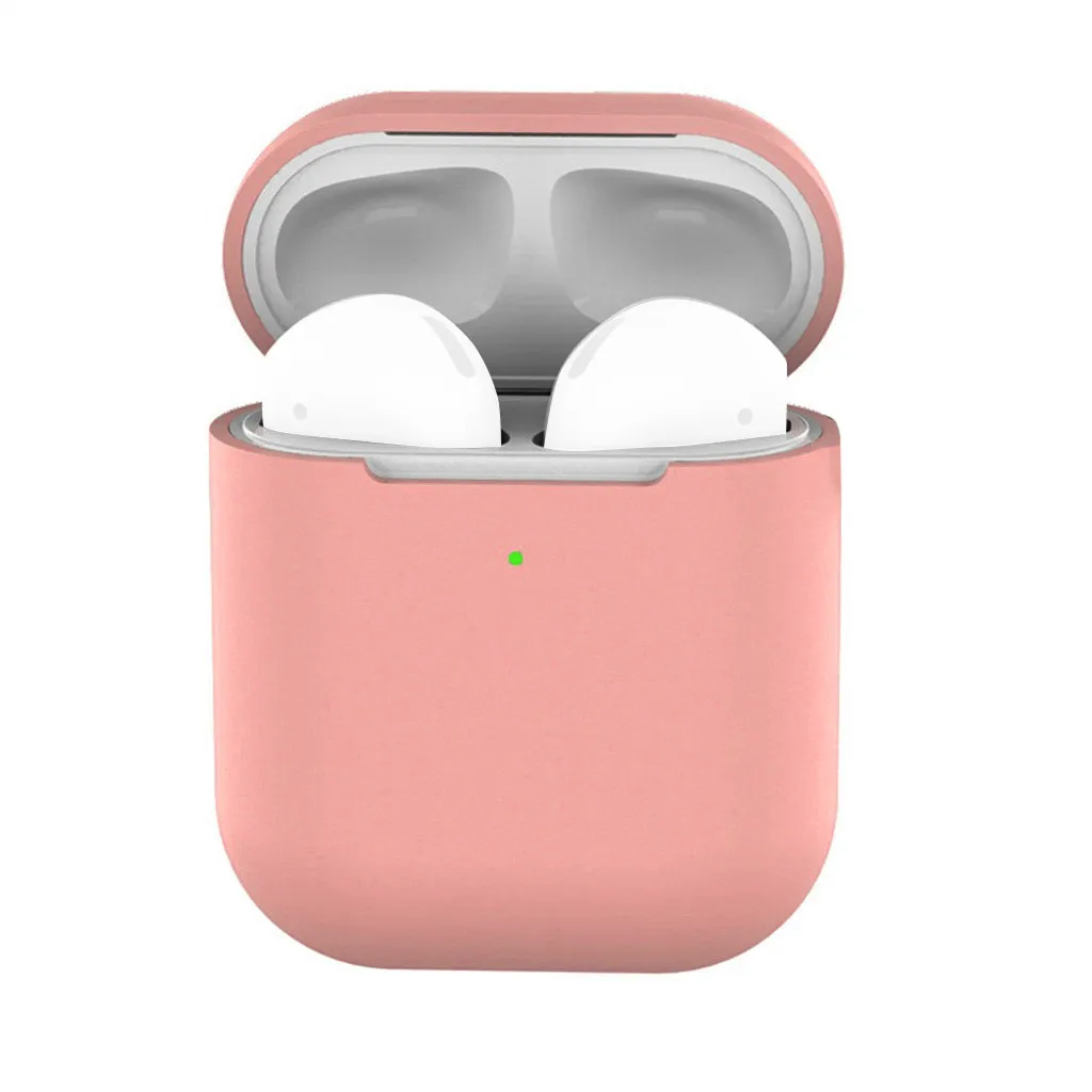 Для Apple Airpods Air Pods 1 2 беспроводные наушники силиконовый чехол светится в темноте чехол для кожи - Цвет: Orange