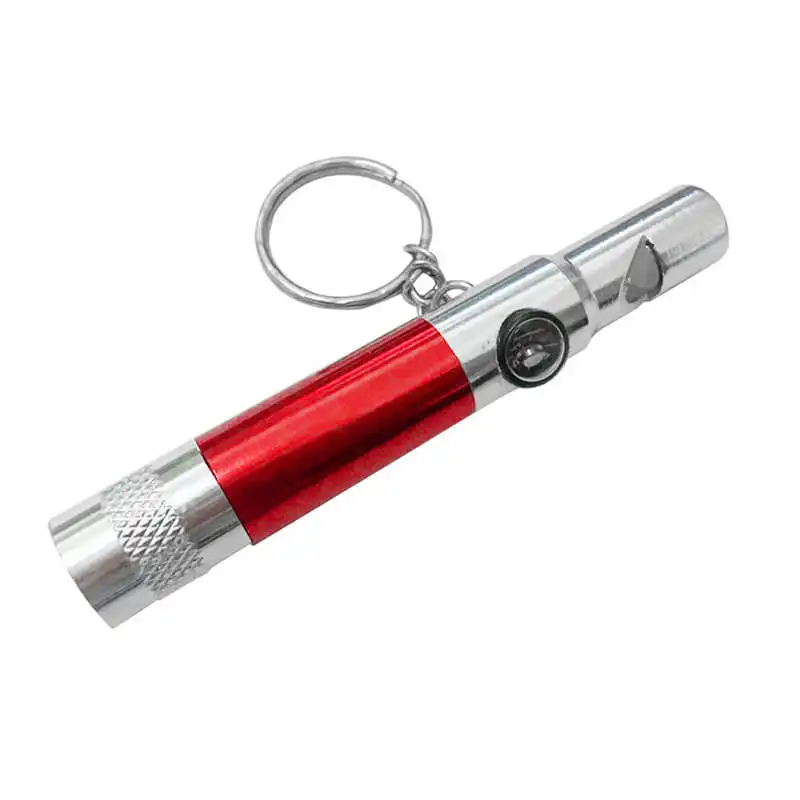 3 In 1 Keychain Flashlight Compass Whistle Camping Survival Hiking Tool powerful led flashlight Mini fanatic #4S10  (2)
