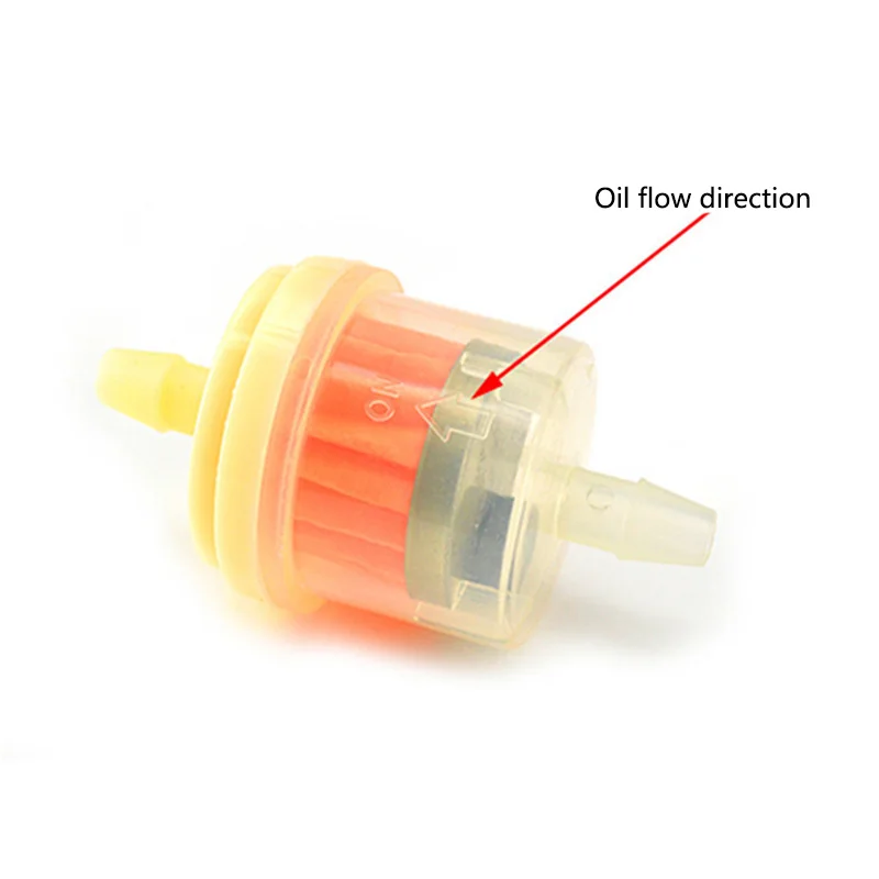 10 шт. Универсальный поточный газовый/топливный фильтр 6 мм-7 мм 1/" газонокосилка маленький двигатель мотоцикл скутер бензиновый фильтр прозрачный поточный газовый
