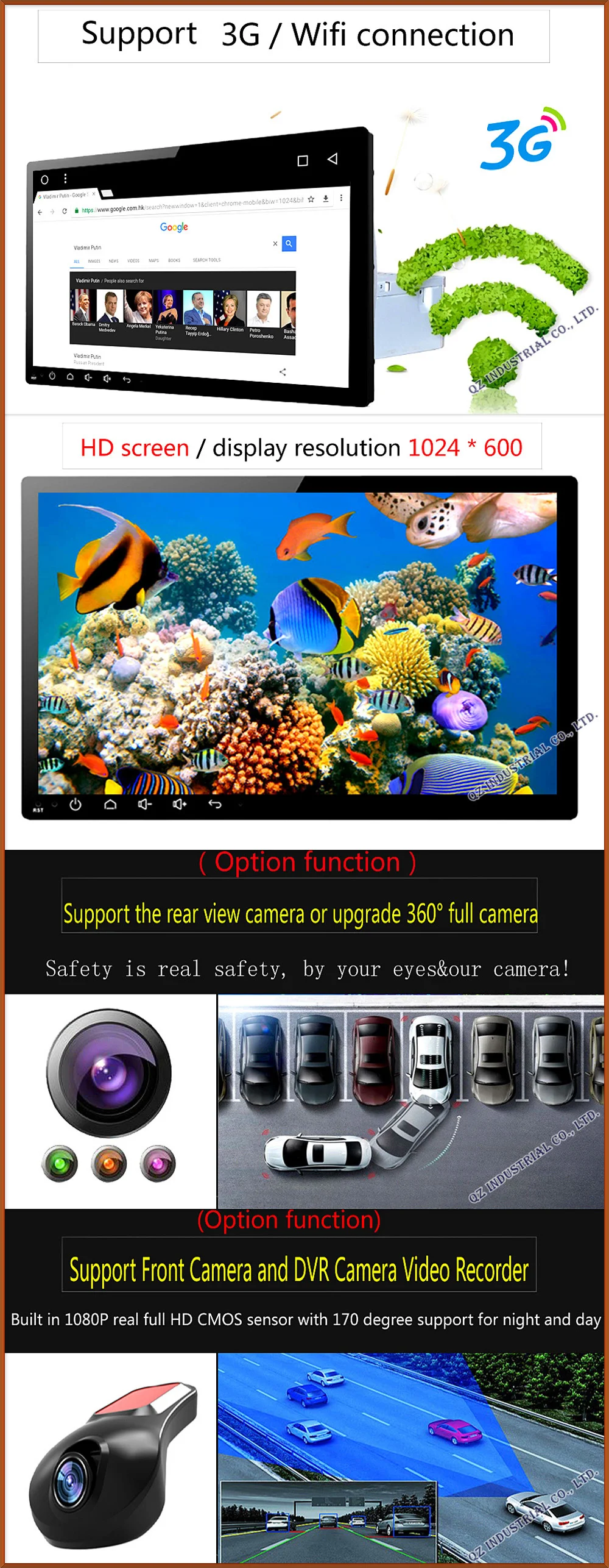 Perfect QZ industrial HD 7inch 4core Android car DVD for Ssangyong Kyron Actyon with GPS 3G WIFI BT Navigation RDS Radio Stereo Map 19