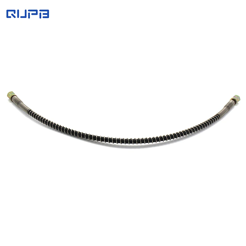 QUPB Paintball Airsoft Hose Line with Spring Wrapped 46cm Long G1/8