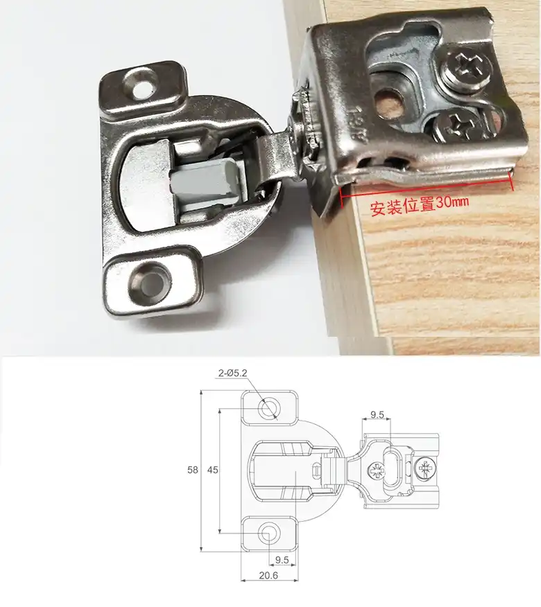 4pcs Lot American Face Frame Cabinet Hinges Smooth Soft Close 3