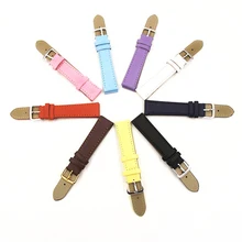 Plain weave PU leather strap Watchband 12mm, 14MM, 16MM, 18MM, 20MM watch band 2017 new Candy colors clock Straps for watches