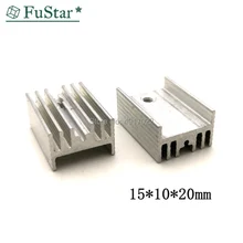10 шт. 15*10*20 мм транзистор алюминиевый радиатор с hjxrhgal для транзисторов до-220 TO220 белый 20*15*10 мм радиатор