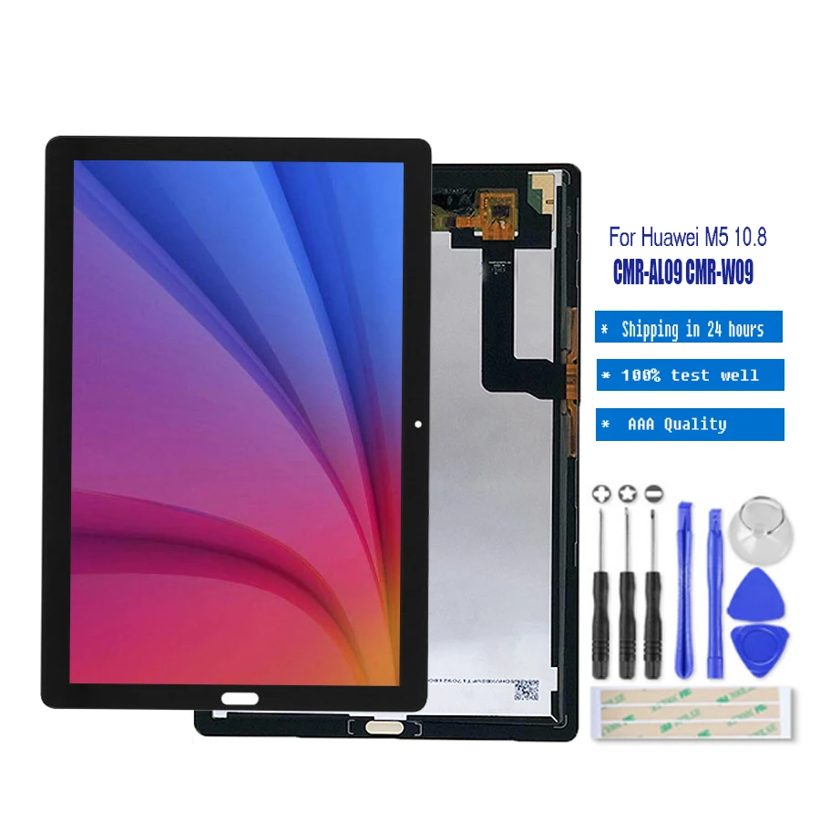 Новинка 10,8 дюймов для huawei MediaPad M5 10,8 CMR-AL09 CMR-W09 ЖК-дисплей панель с сенсорным экраном дигитайзер Датчик в сборе