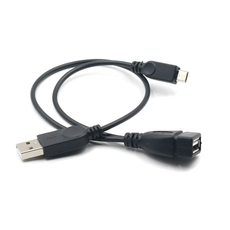 

1 in 2 Micro USB OTG Power Splitter Y Cable Micro USB Male to USB A Male Female Adapter cord for Xiaomi for Sony Cable